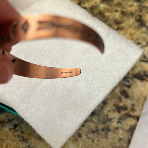 Bell Trading Copper Native American Stamped Cuff Bracelet - Picture 3 of 3